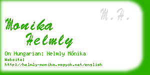 monika helmly business card