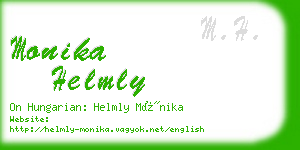 monika helmly business card